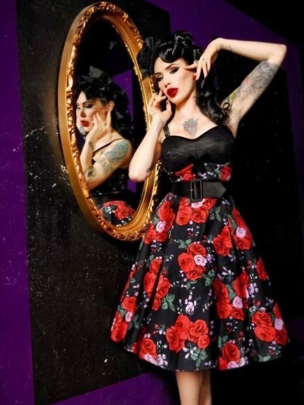 Deadly Dames Courtesan Swing Dress | Pinup Couture